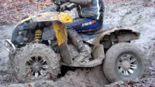 can am renegade 500, craig gets stuck.