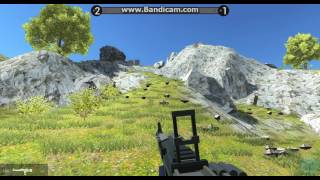 Нашёл секретное оружие(HMG)В Ravenfield карта (ISLAND)