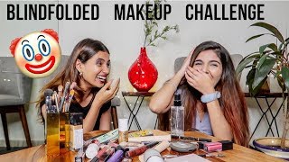 BLINDFOLDED MAKEUP CHALLENGE ?ft. Ashi | Aashna Hegde