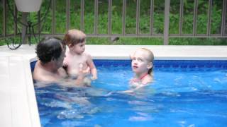 Papa and the Girls in the Pool :)