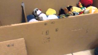 Home made claw machine in action