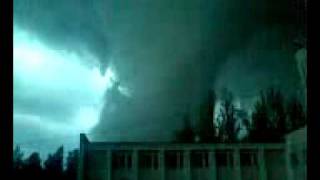 Russia Tornado Video Siergijew Posad 03.06.09
