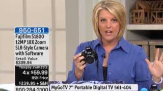 Fujifilm S1800 12MP 18X Zoom SLR-Style Camera with Softw...