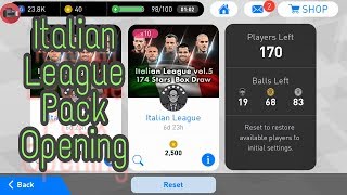 Italian League vol.5 174 stars Box Draw |Pack opening pes2018 mobile