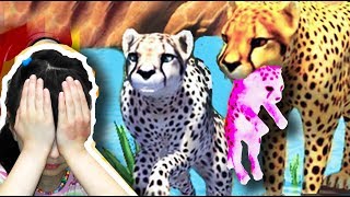 СИМУЛЯТОР ДИКОЙ КОШКИ #1 Родился котенок Гепард смешное видео для детей Валеришка