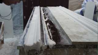 Протяжка карниза. Handmade plaster moldings