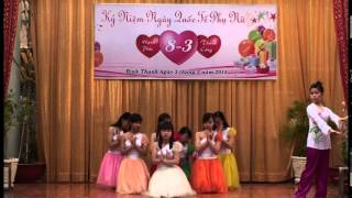 Múa " Gặp mẹ trong mơ" -  Đoàn thực tập trường TH Tô Vĩnh Diện, Bình Thạnh, 2014