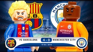 LEGO FC Barcelona 4 - 0 Manchester City Champions League 2016 / 2017 Group C