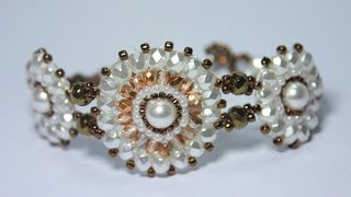 DIY pearl bracelet. Мастер-класс браслет из бусин.