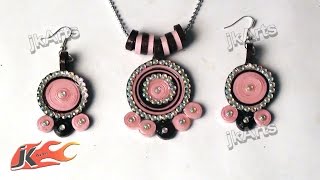 DIY Paper Quilling Jewelry Set | How to make | JK Arts 370