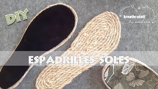 DIY Espadrilles - Outdoor Soles with jute or sisal [How To] EN