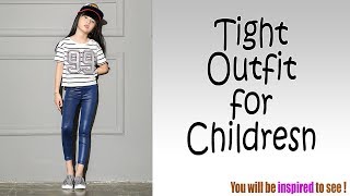 Tights Outfit For Children || Leather Leggings Pant