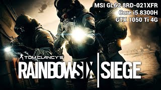 Rainbow 6 Siege | Core i5 8300H - GTX 1050 Ti 4G Mobile | Elevée - Render Scale = 50 - 1080p