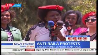 Jubilee women hold anti-Raila protests accusing him of demeaning women