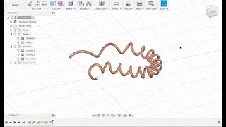 Уроки Fusion360: Построение разнообразных пружин и спиралей. How to draw curved coil spring
