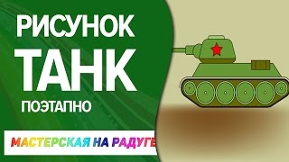 Как нарисовать танк