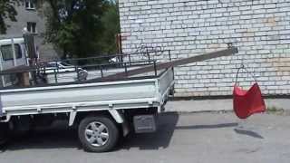 Самодельный мобильный кран   Homemade mobile crane