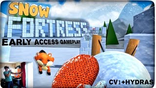 SNOW FORTRESS - VR Snowball FIGHT vs SNOWMEN! | HTC Vive (CV1 + Hydras)