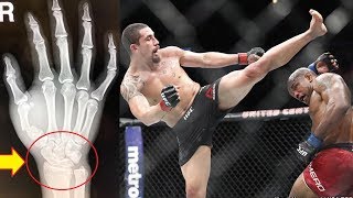 ПЕРЕЛОМ РУКИ В БОЮ РОБЕРТ УИТТАКЕР - ЙОЭЛЬ РОМЕРО НА UFC 225