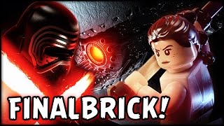 LEGO Star Wars The Force Awakens- Final GOLD BRICK - STARKILLER DESTRUCTION!