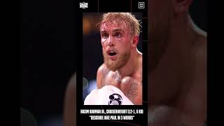 Hasim Rahman Jr's BRUTAL Description Of Jake Paul #shorts