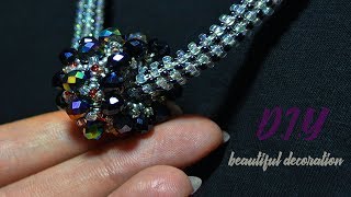 TUTORIAL.Кулон из бисера.DIY.Making pendant of beads and beads.
