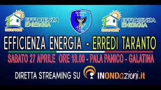 Volley: Efficienza Energia Galatina vs Erredi Taranto