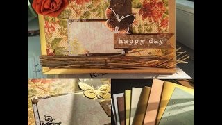 Открытка ко дню учителя В Стиле Скрапбукинг /card in scrapbooking style