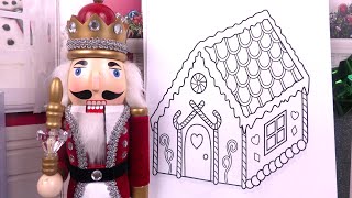 Noël 2022 Maison Pain d’Epices Coloriage