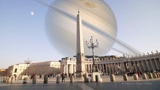 Si los planetas pasaran entre la Tierra y la Luna sobre el Vaticano