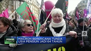 Usia Pensiun Diperpanjang, Jutaan Pekerja Prancis Demo