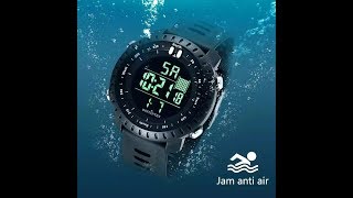 unboxing Jam Digital WATER PROOF BOSTANTEN  #jamtanganpria#shoppie1212