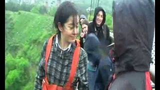 გოგო ხტება მაღლივის ხიდიდან / Rope jumping girl