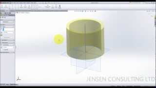 How to use the Boss Extrude Thin Feature in Solidworks - Tutorial