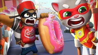 Говорящий Том Погоня Героев Кто Круче #17 Игровой Мультик Для Детей Talking Tom Hero Dash