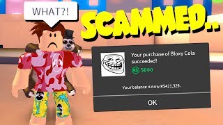I spent Robux on a FAKE ROBLOX GAME.. *SCAMMED*