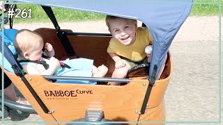 De bakfiets uitproberen! | Familie Vlog 261
