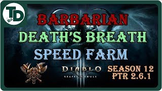 ~1000 DB an hour | Low para no augments | Speed Farm Sage Set Barbarian Diablo 3 Season 12 PTR 2.6.1