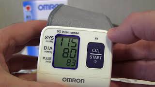 Тонометр OMRON R1 автоматический, на запястье Код товара: 92063