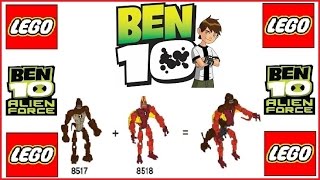 Лего Бен Тен Гумангозавр + Лучистый LEGO Ben 10 Alien Force Combi HUMUNGOUSAUR 8517 + JET RAY 8518