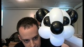Panda head balloon (advanced)