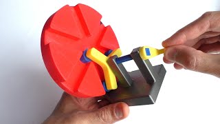 Роликовая передача Roller Gear Эллипсограф Архимеда на 3D принтере 3d print #Shorts