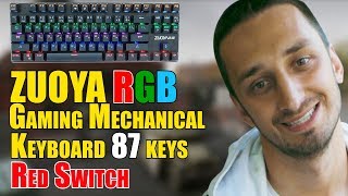 Механическая клавиатура RGB ZUOYA 87 KEYS RU/US Red Switch