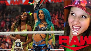 WWE Raw Sasha Banks & Naomi vs Liv Morgan & Rea Ripley 4/4/2022