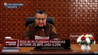 RDG Juni, BI Turunkan Suku Bunga Acuan 25bps Jadi 4,25%