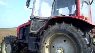 Belarus 1221 4 plowing for Raps