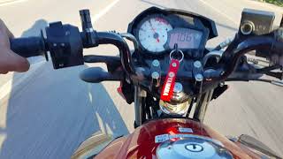 Yamaha ys 125 top speed test son hız