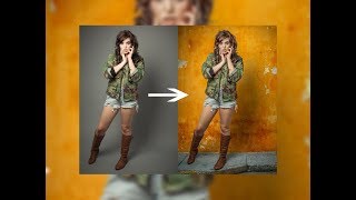 How To indoor background Change Photoshop Tutorial 2019