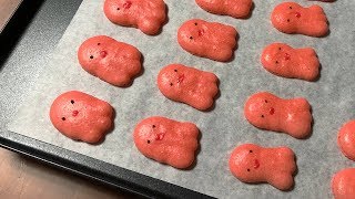 문어쏘세지 마카롱 만들기 (Octopus-shaped sausage Macaron)