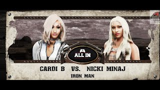 WWE 2K19 - Cardi B vs Nicki Minaj - ALL Elite Wrestling Double Or Nothing PPV !!!!!